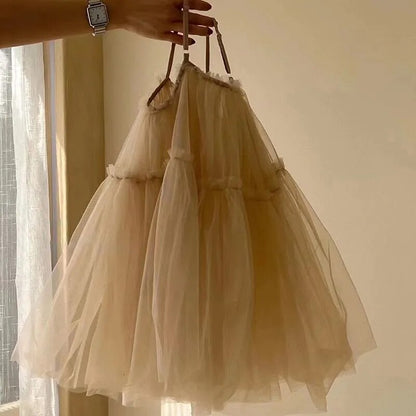 Children's sleeveless tulle dress