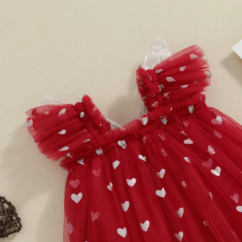 Asa Corações Children's Dress