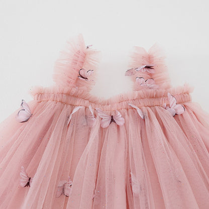 Children's tulle dress with little butterflies