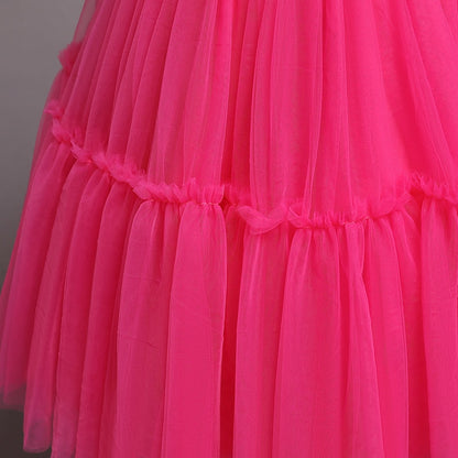 Tulle and lace Tiered Princess Dress