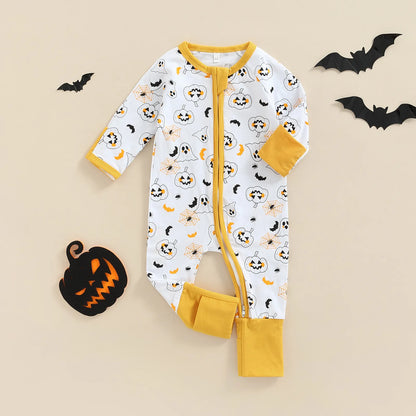 Halloween Infant  Romper, Long Sleeve Cartoon