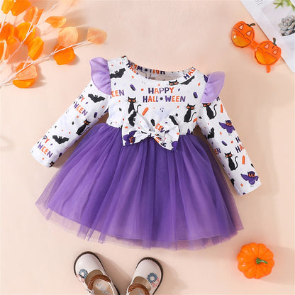 Helloween children's dress with bow