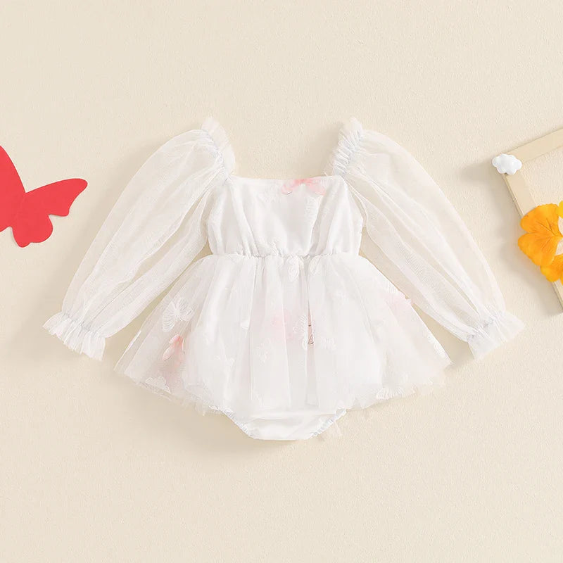 Infant Female Bodysuit Tulle Butterflies