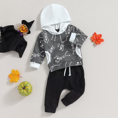 Children's skeleton and hood set