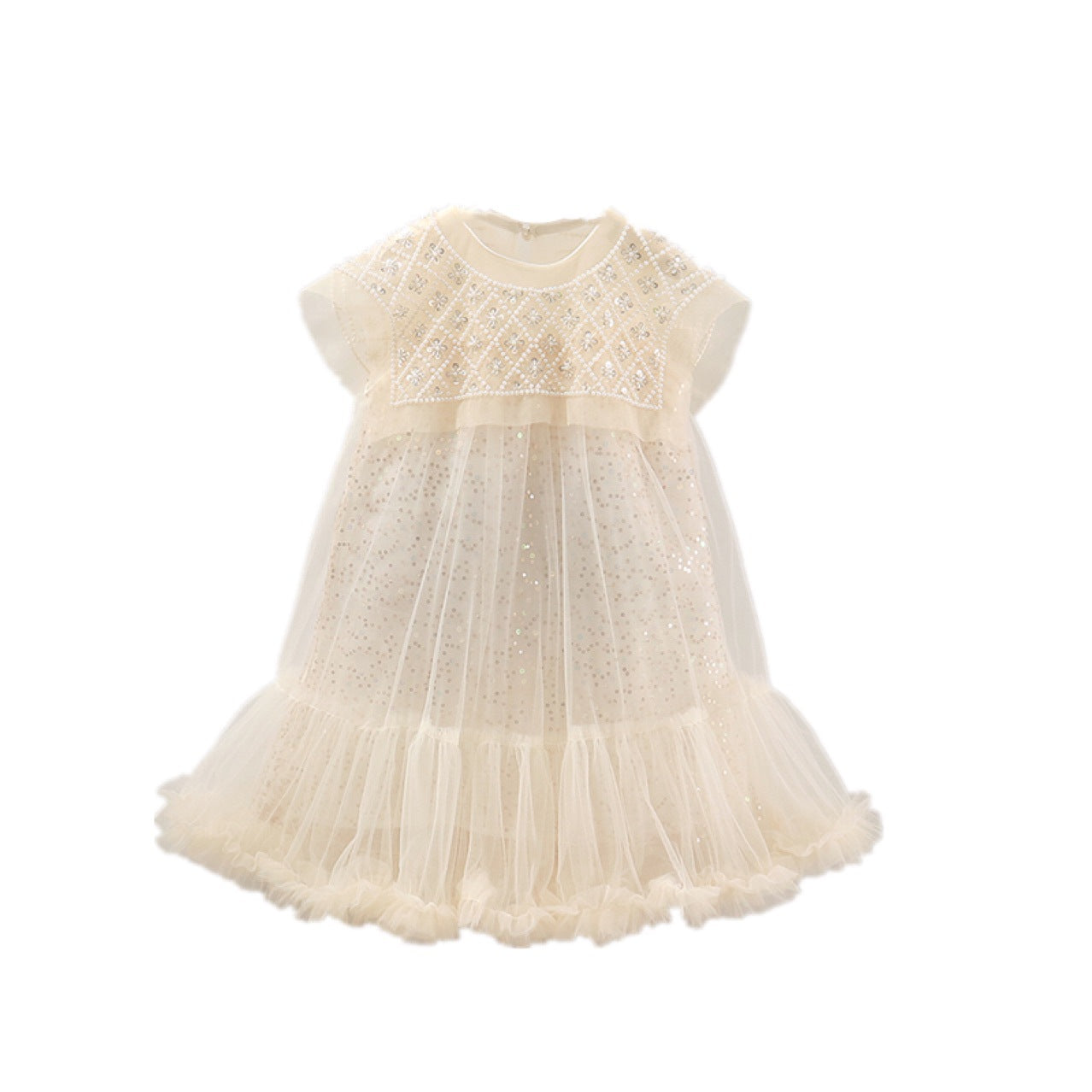 Children's Glitter Dress Ruffles