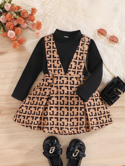 Children's set with black blouse