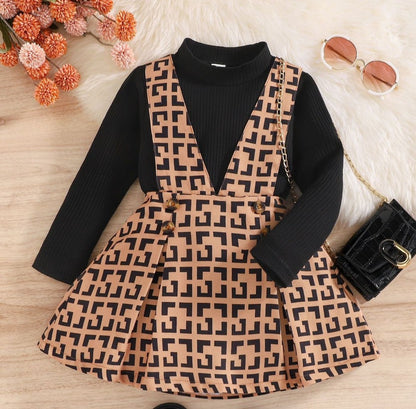 Children's set with black blouse