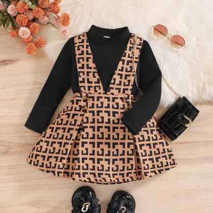 Children's set with black blouse