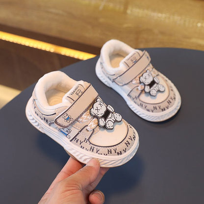 Children's NY Bear and Velcro Sneakers