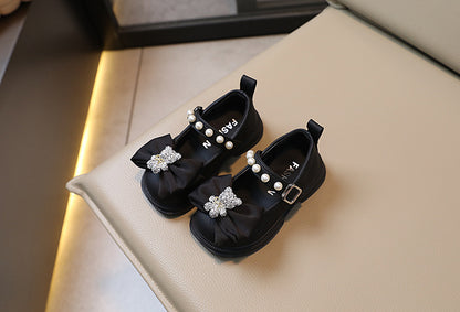 Women's Pearls and Bow Children's Shoes