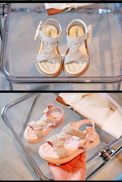 Women's Children's Sandal Braided Stones