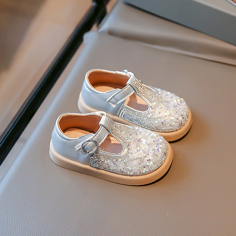 Girls' glitter children's shoes