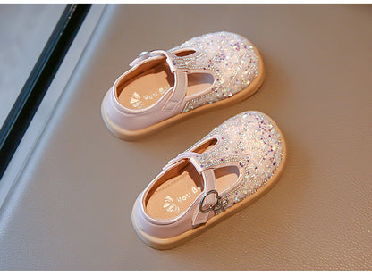 Girls' glitter children's shoes