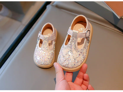 Girls' glitter children's shoes