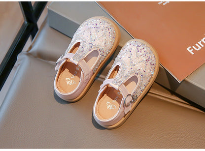 Girls' glitter children's shoes