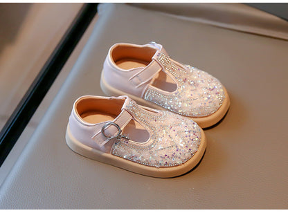 Girls' glitter children's shoes