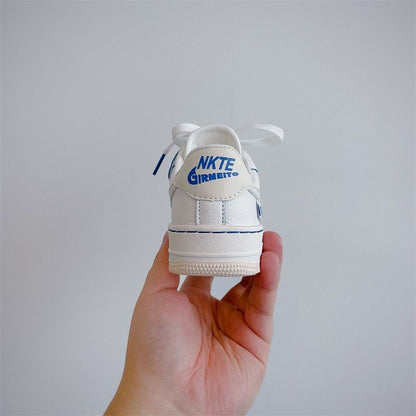 NK White and Blue Children's Sneakers