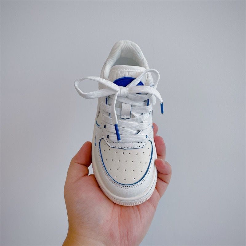 NK White and Blue Children's Sneakers