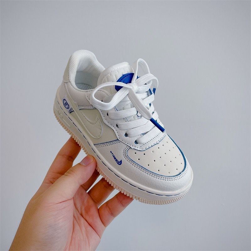 NK White and Blue Children's Sneakers