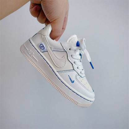 NK White and Blue Children's Sneakers