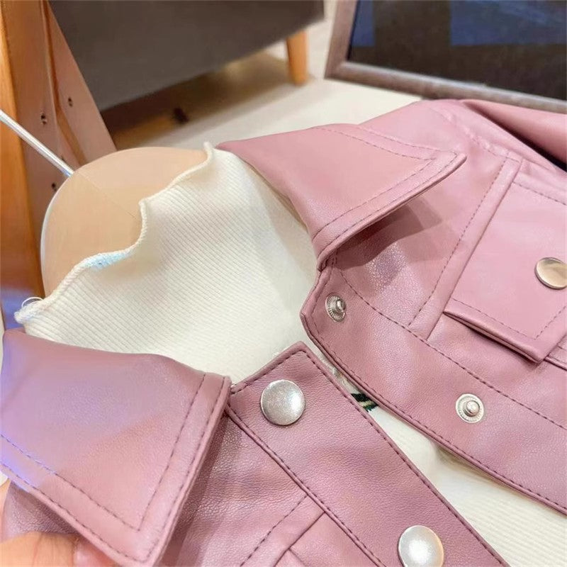 Pink Buttons Children's Jacket