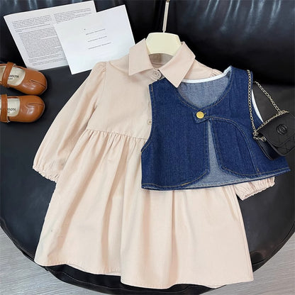 Children's Dress + Jeans Vest