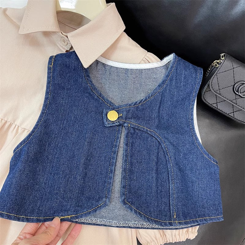 Children's Dress + Jeans Vest