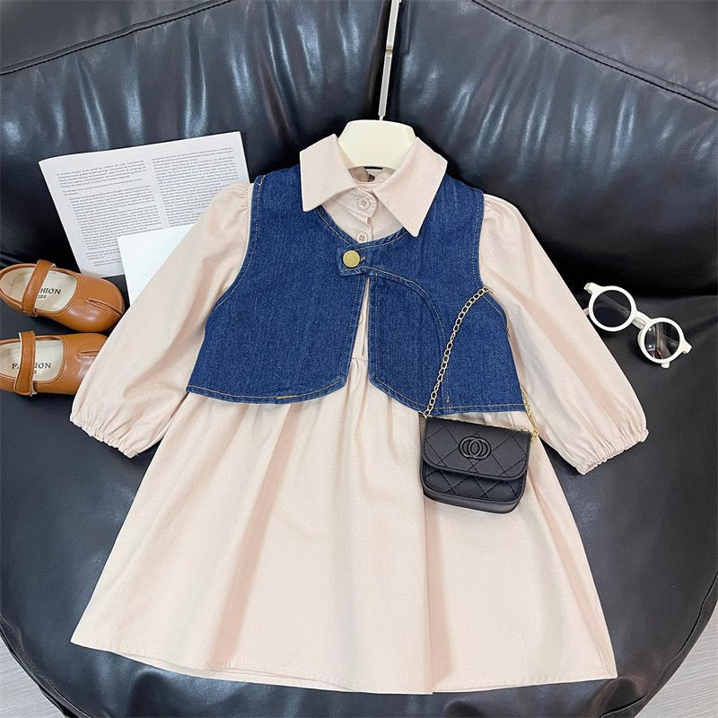 Children's Dress + Jeans Vest