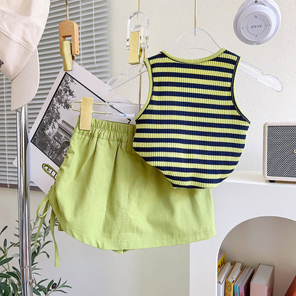 Green Stripes Children's Set