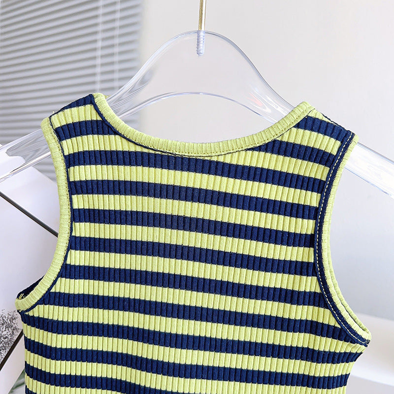 Green Stripes Children's Set