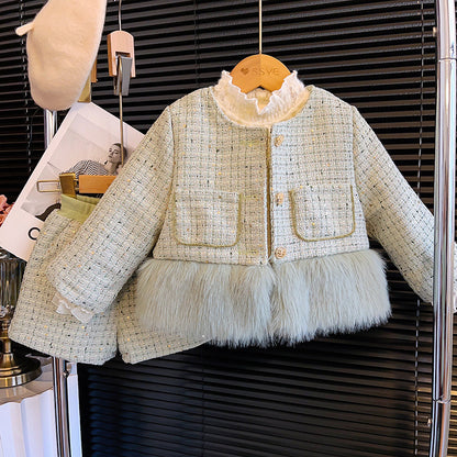 Fur Tweed Children's Set