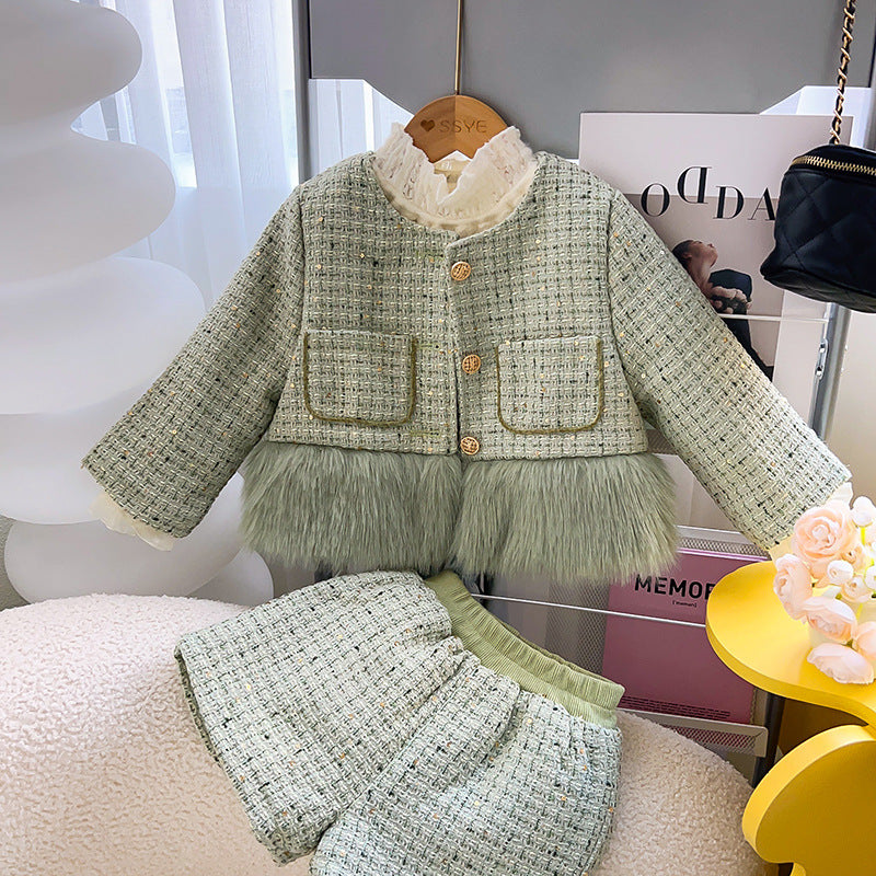 Fur Tweed Children's Set