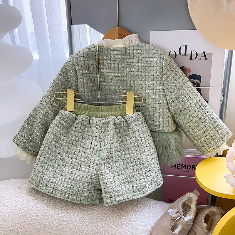 Fur Tweed Children's Set