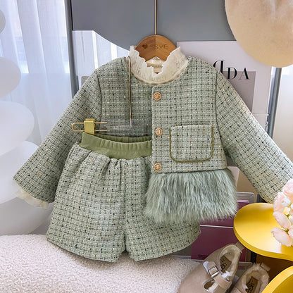 Fur Tweed Children's Set