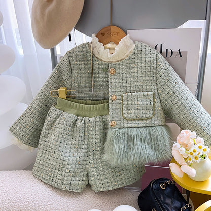 Fur Tweed Children's Set