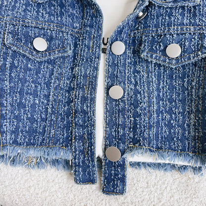 Children's Set Frayed Jeans