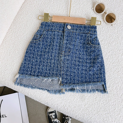 Children's Set Frayed Jeans