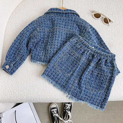 Children's Set Frayed Jeans