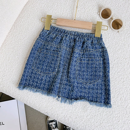 Children's Set Frayed Jeans