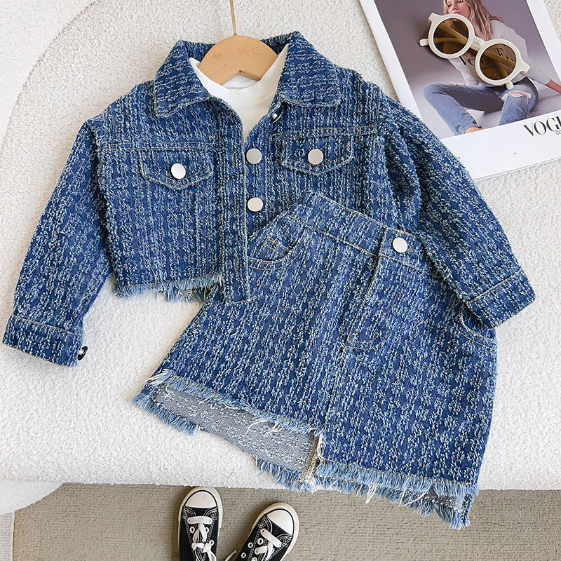 Children's Set Frayed Jeans