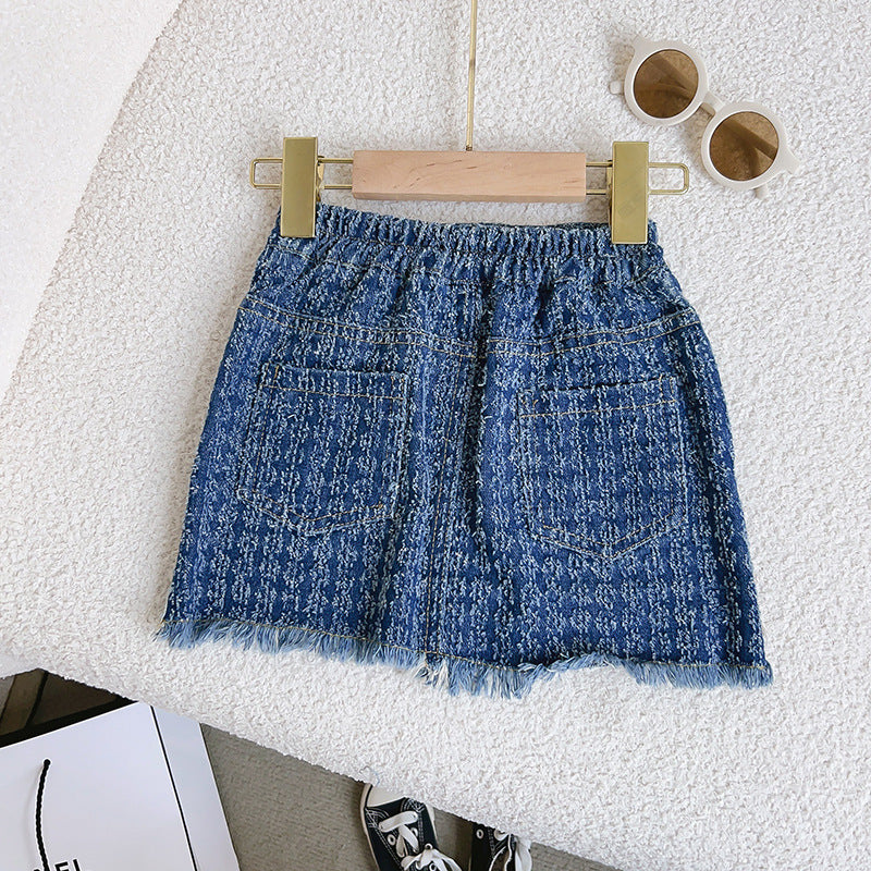 Children's Set Frayed Jeans