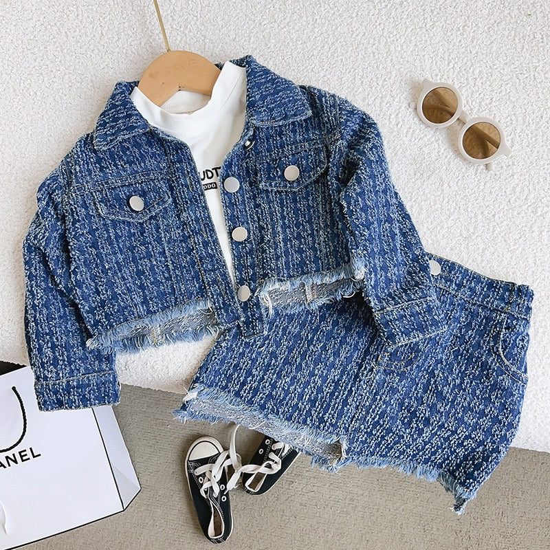 Children's Set Frayed Jeans