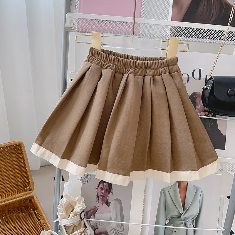 Children's Set Collar and Pleated Skirt