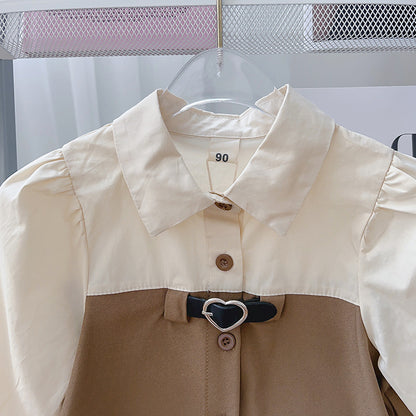 Children's Set Collar and Pleated Skirt