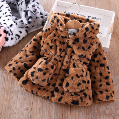 Children's Leopard Winter Coat