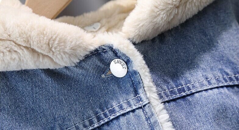 Women's Children's Jacket Hooded Furry Ears