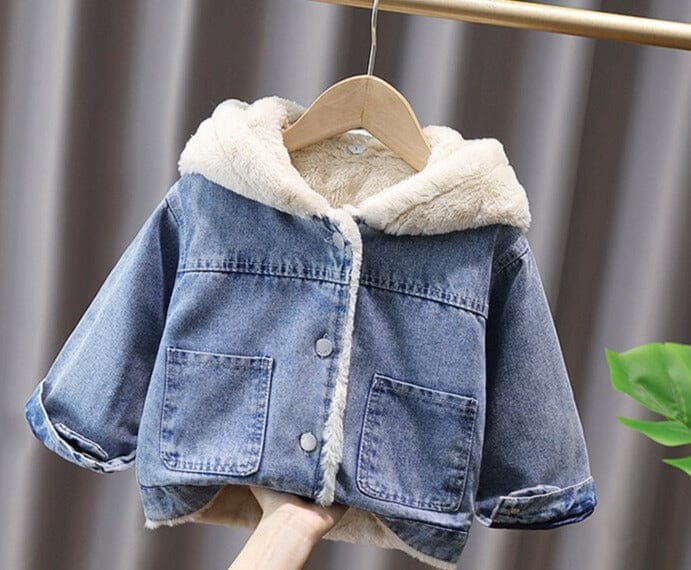 Women's Children's Jacket Hooded Furry Ears