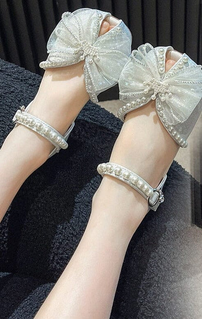 Women's Pearl Bow Sandal