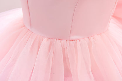 Children's Dress Tulle Ruffles and Bow