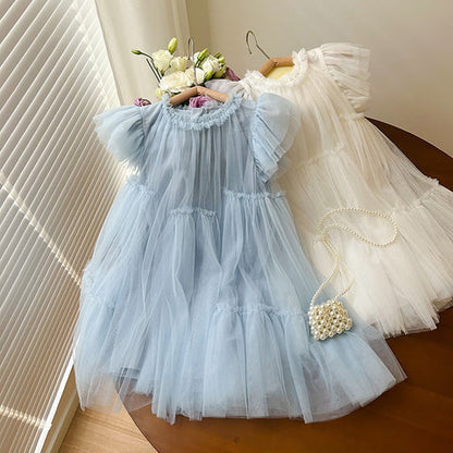 Children's Tulle Ruffled Dress